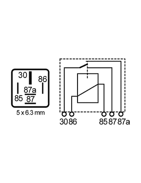 Relais démarreur 12V - 40A Nagares