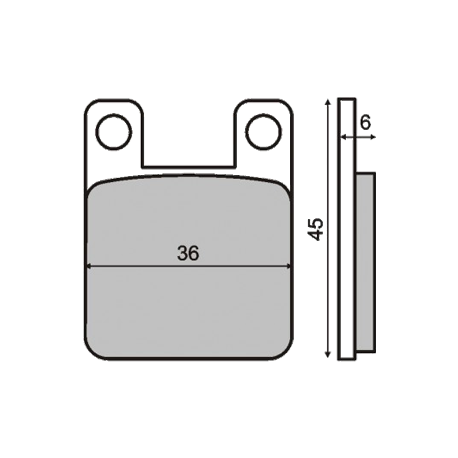 Plaquettes de frein RMS Derbi / Speedfight