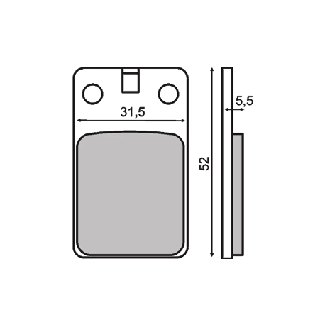 Plaquettes de frein RMS Malaguti F12 Phantom