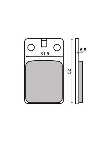 Plaquettes de frein RMS Malaguti F12 Phantom