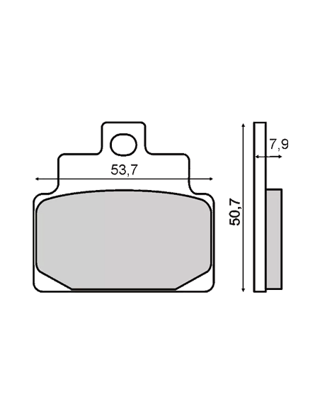 Plaquettes de frein RMS Aprilia Leonardo - SR 125