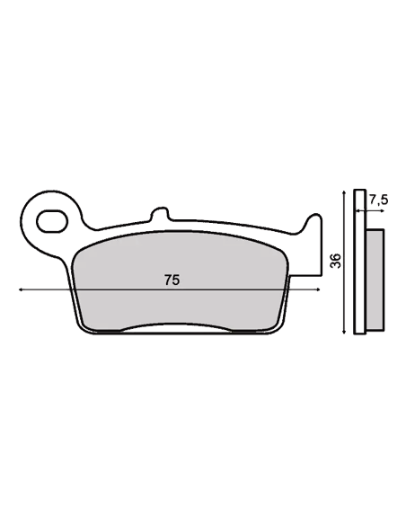 Plaquettes de frein RMS Kymco ZX Fever / Peugeot SV