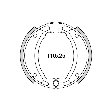 Mâchoires de frein arrière Newfren MBK / Yamaha