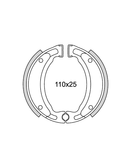 Mâchoires de frein arrière Newfren MBK / Yamaha