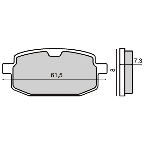 Plaquettes de frein RMS PGO / V-Clic / JOG