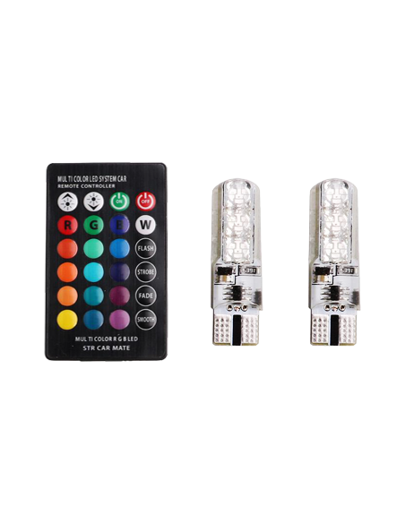 Ampoule LED RVB T10 avec télécommande