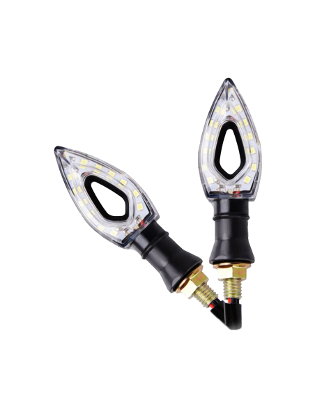 Clignotants LED transparent/noir