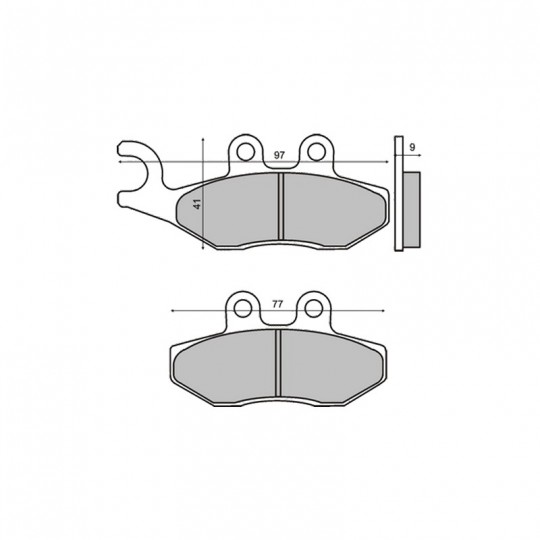 Plaquettes de frein RMS Gilera Runner / Fly 125