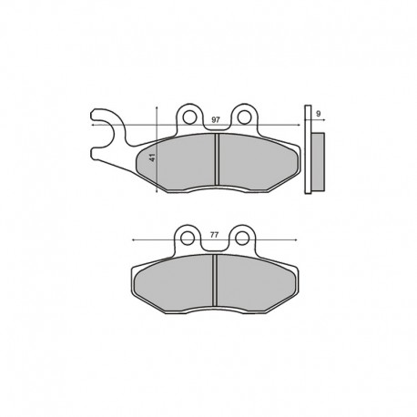 Plaquettes de frein RMS Gilera Runner / Fly 125