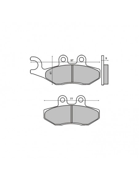Plaquettes de frein RMS Gilera Runner / Fly 125