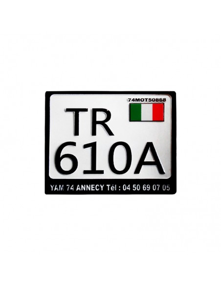 Plaque d'immatriculation Italie scooter