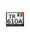 Plaque d'immatriculation Italie scooter