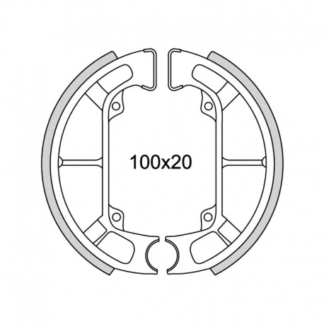 Mâchoires de frein Newfren Piaggio Typhoon 93-95
