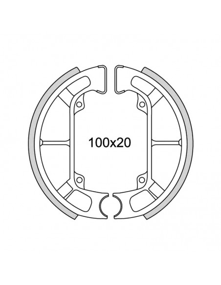 Mâchoires de frein Newfren Piaggio Typhoon 93-95