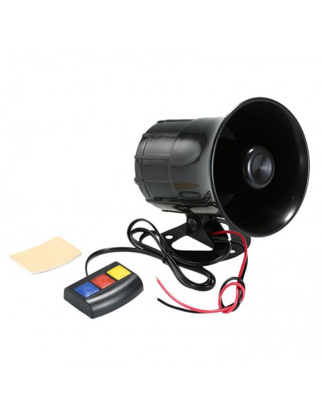 Klaxon sirène police électronique 12v 30w