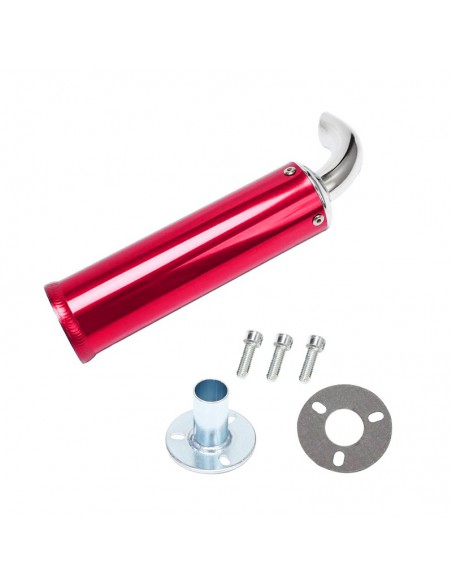 Silencieux pot d’échappement D.60 Rouge scooter 50