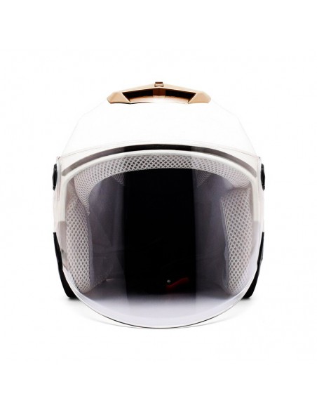Casque Moto Jet avec aération Blanc