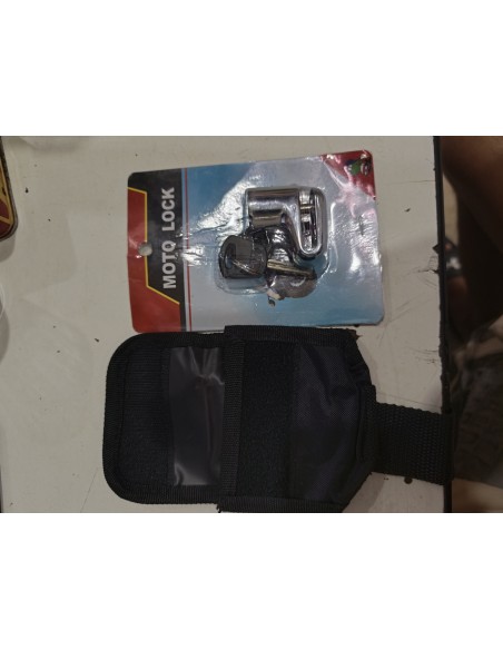 Kit antivol a disque moto + sacoche