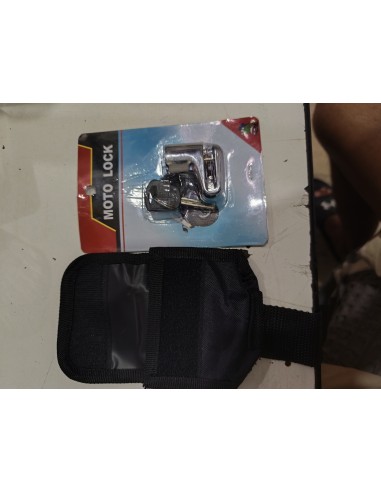 Kit antivol a disque moto + sacoche