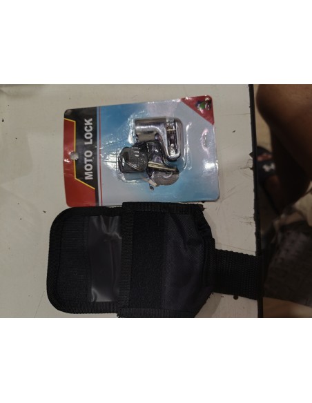 Kit antivol a disque moto + sacoche