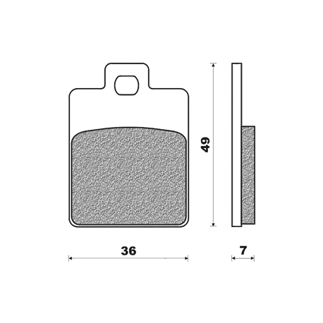 Plaquettes de frein Newfren Piaggio Free - Typhoon