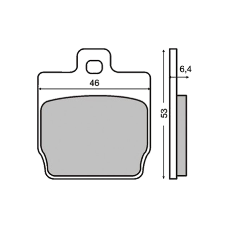 Plaquettes de frein RMS MBK Nitro / Aerox