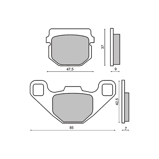 Plaquettes de frein RMS Peugeot Buxy - Vivacity