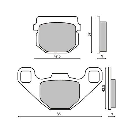 Plaquettes de frein RMS Peugeot Buxy - Vivacity