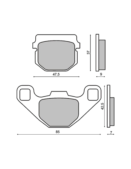 Plaquettes de frein RMS Peugeot Buxy - Vivacity