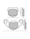 Plaquettes de frein RMS Peugeot Buxy - Vivacity