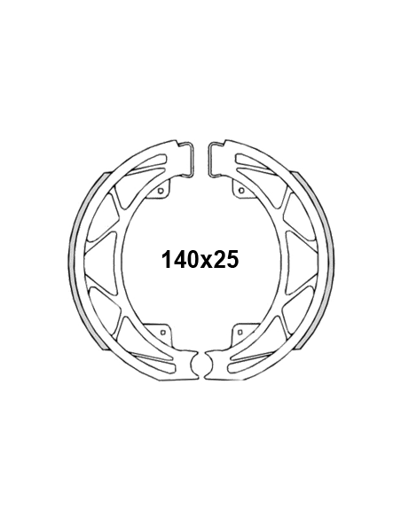 Mâchoire de frein arrière RMS Piaggio Liberty