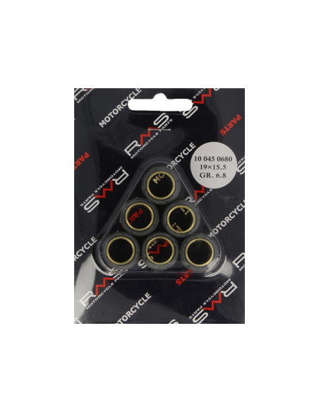 Jeu de 6 galets RMS Ø19x15.5 6.8gr