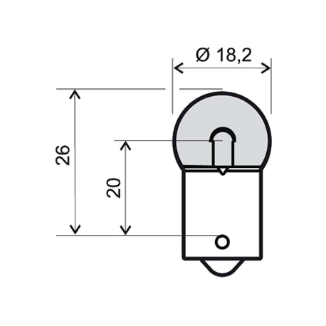 Ampoule BA15S 12V 5W Klaxcar