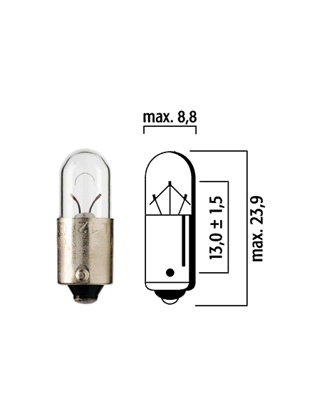 Ampoule BA9S 12V 4W Flosser