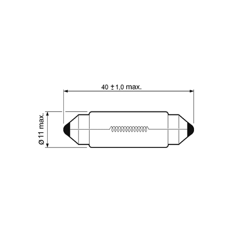 Ampoule SV8,5 12V 10W Flosser