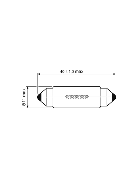 Ampoule SV8,5 12V 10W Flosser