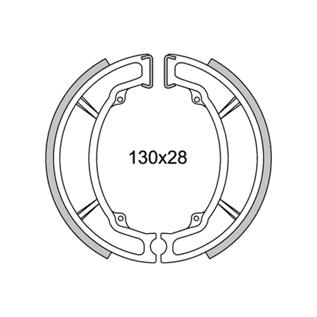 Mâchoire de frein Newfren BW'S 100 - Majesty 125